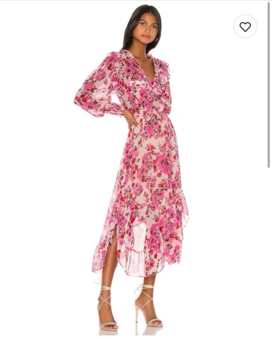 Misa Los Angeles Pink Long Dress - Image 2
