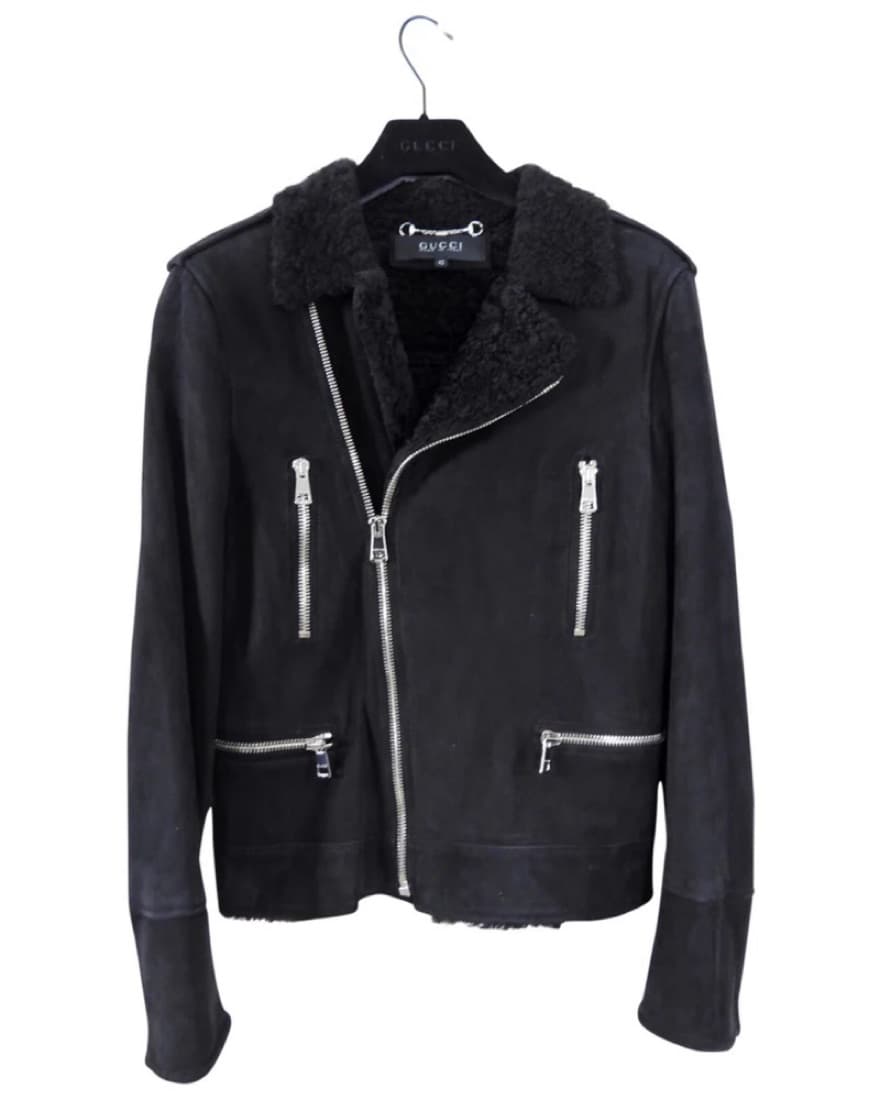 Gucci By Tom Ford Shearling Moto Jacket - Image 1