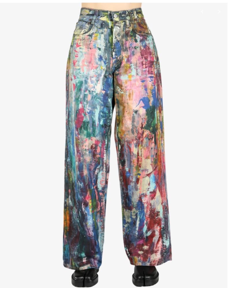 Acne Studios Baggy Paint Splatter Jeans - Image 3
