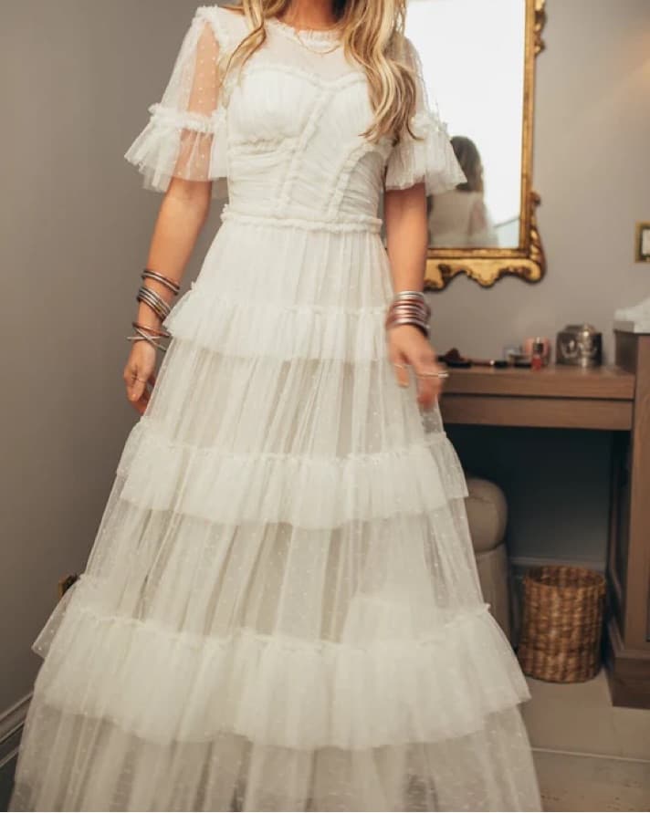 Ivy city white Whimsical Dress - Image 1