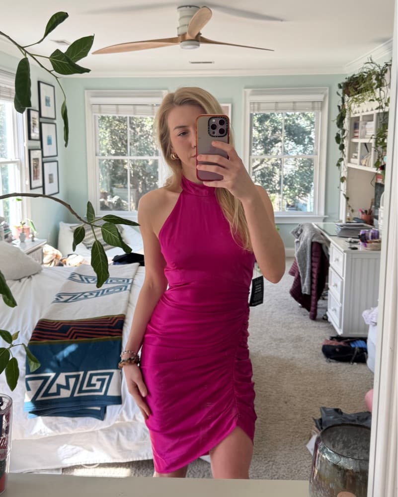 Retrofete Sophie Pink Dress - Image 2