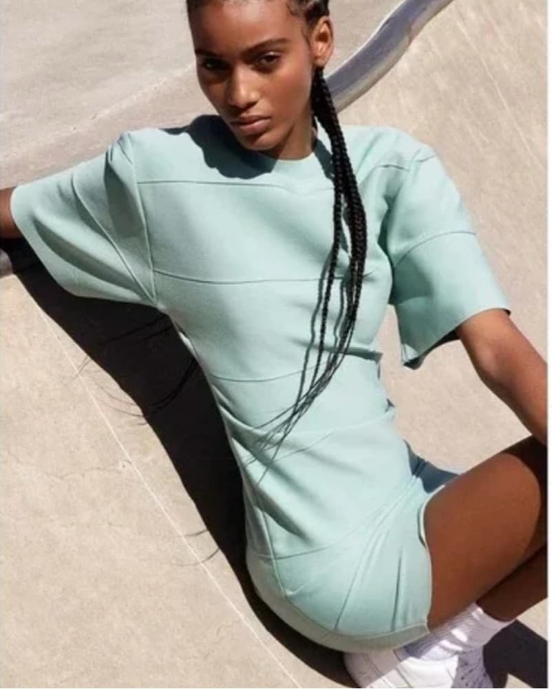 Mint Green Herve Leger Dress - Image 1