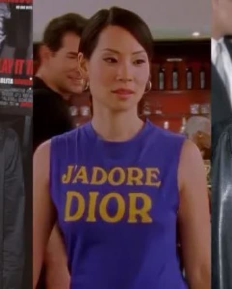 Iconic Blue Dior Graphic Tank  - Image 1