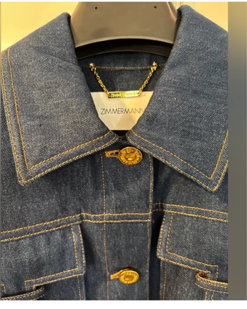 Zimmermann Illuminate Denim  Jacket - Image 5