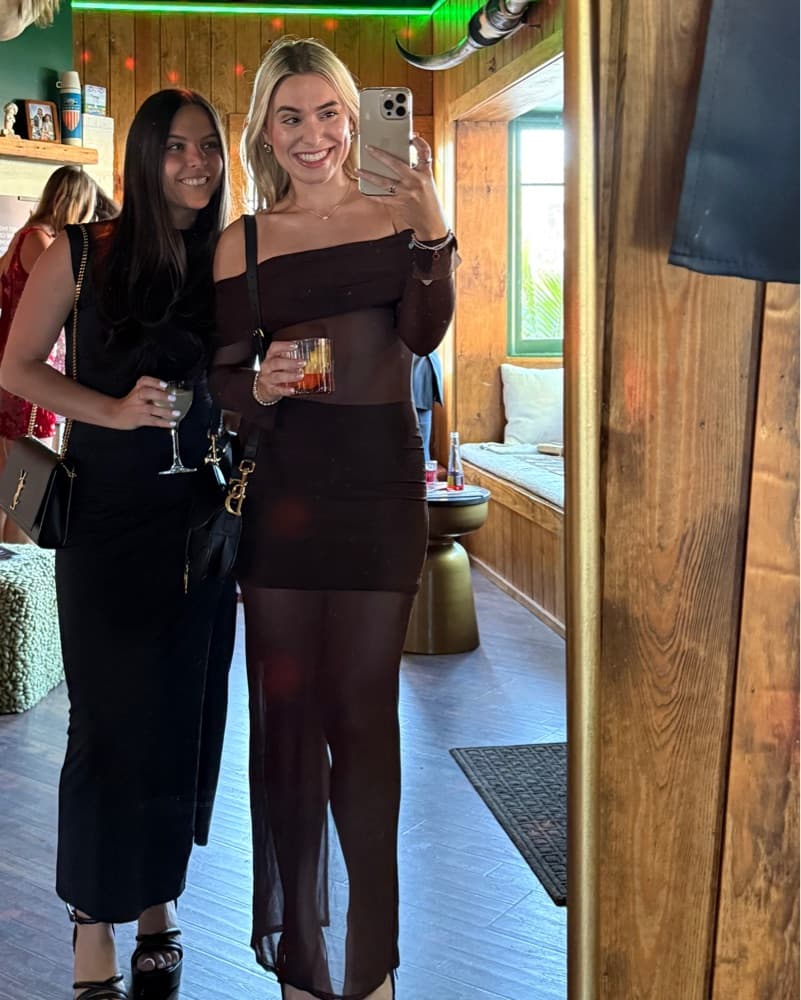 Long Brown Dress Revolve - Image 5