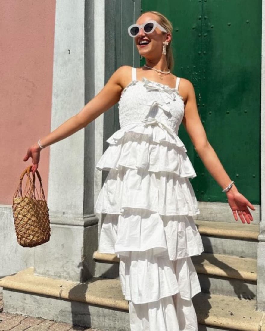Women's Ruffle Tiered Maxi Dress  - Image 1