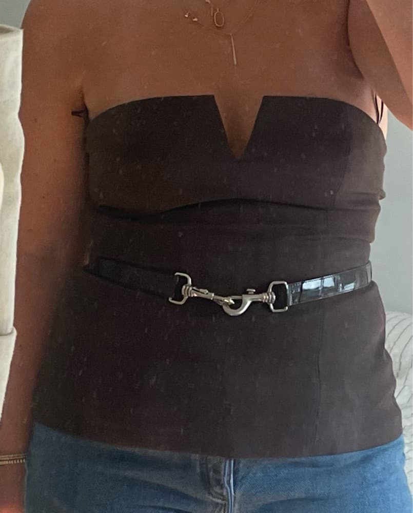 Brown Zara Corset Top - Image 2