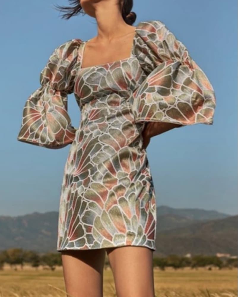 Azulu Puff Sleeve Dress  - Image 3