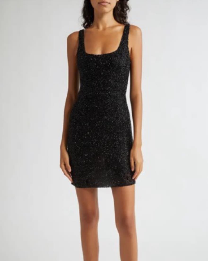 Inori Beaded Mesh Minidress - Image 2