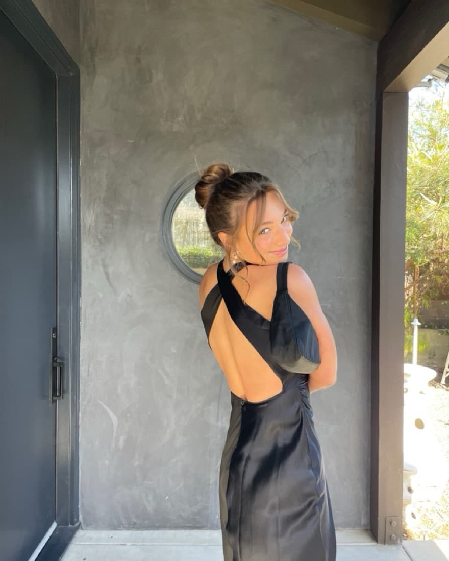 Reformation Black Silk Dress  - Image 2