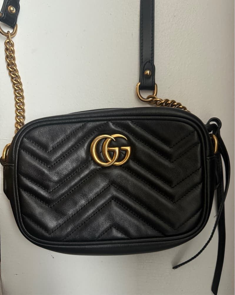 Gucci Black Marmont Mini Bag - Image 2