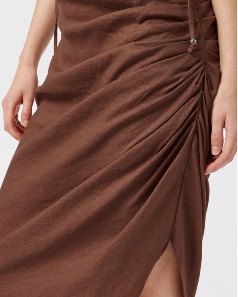 Scotch & Soda Draped Detail Midi Dress - Image 5
