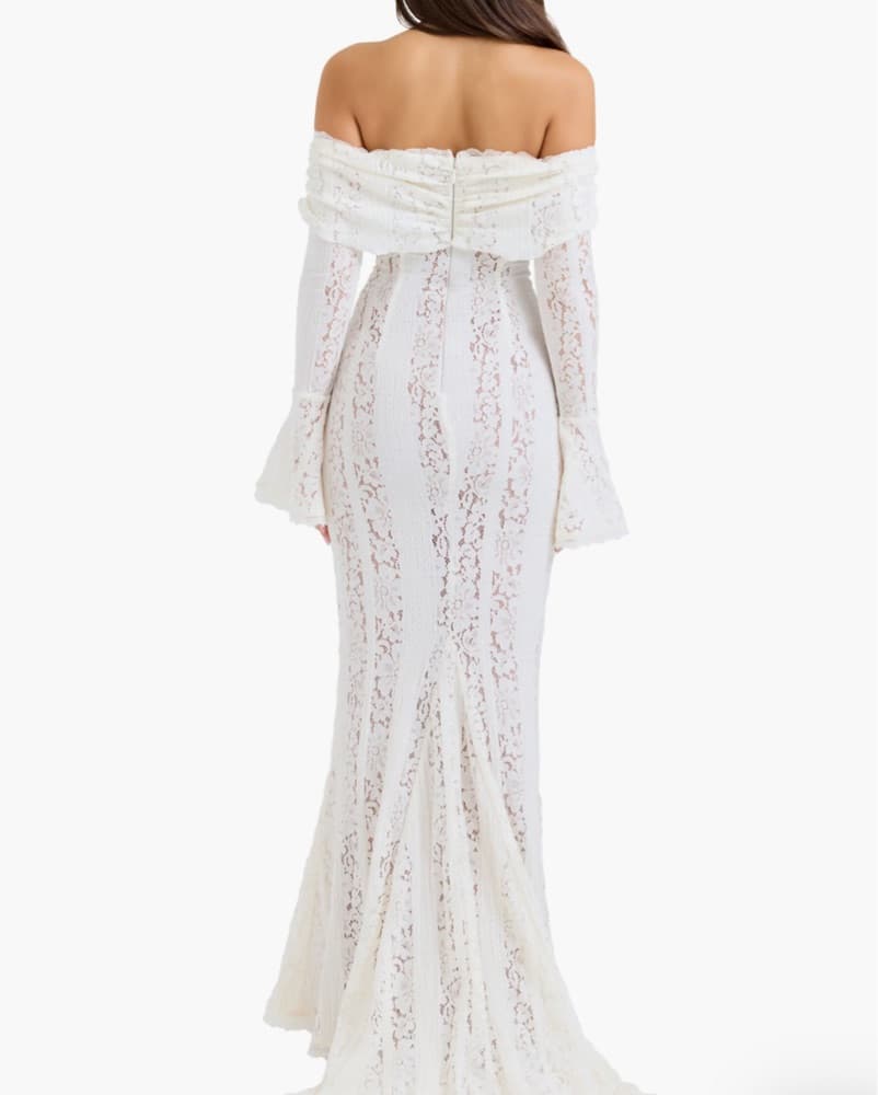Belle off The Shoulder mermaid Dress - Image 3