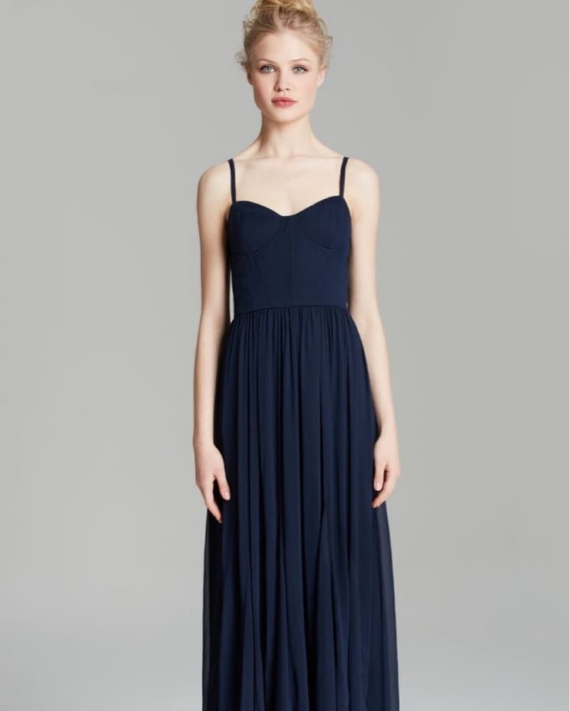 Alice & Olivia Navy Long Dress - Image 1