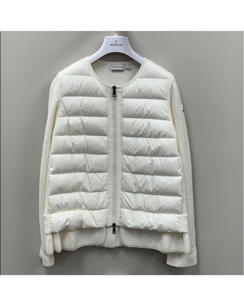 Moncler Maglione Tricot Sweater in Cream - Image 1