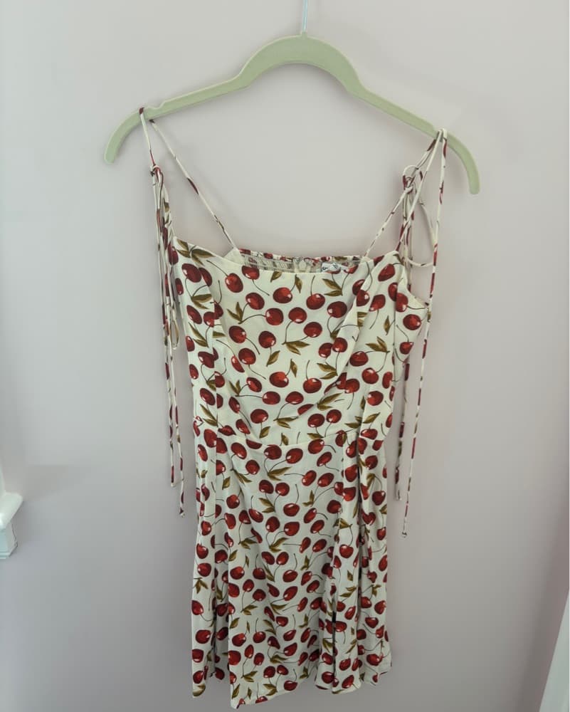 Reformation Cherry Print Mini Dress  - Image 1