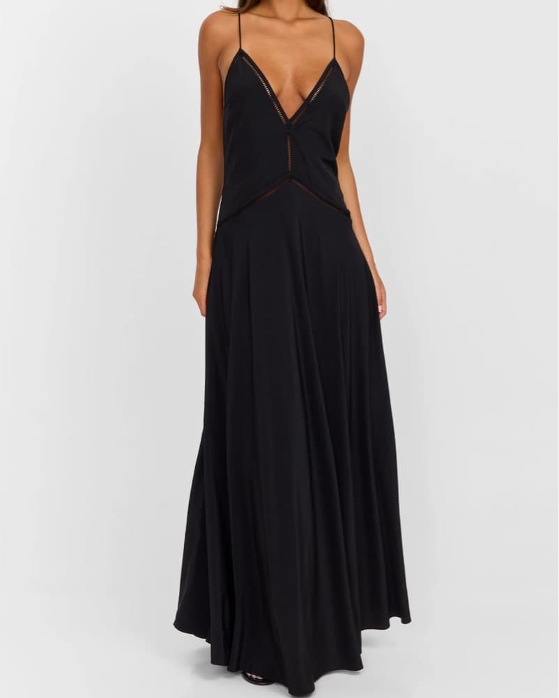 Elegant Black Maxi Dress - Image 1