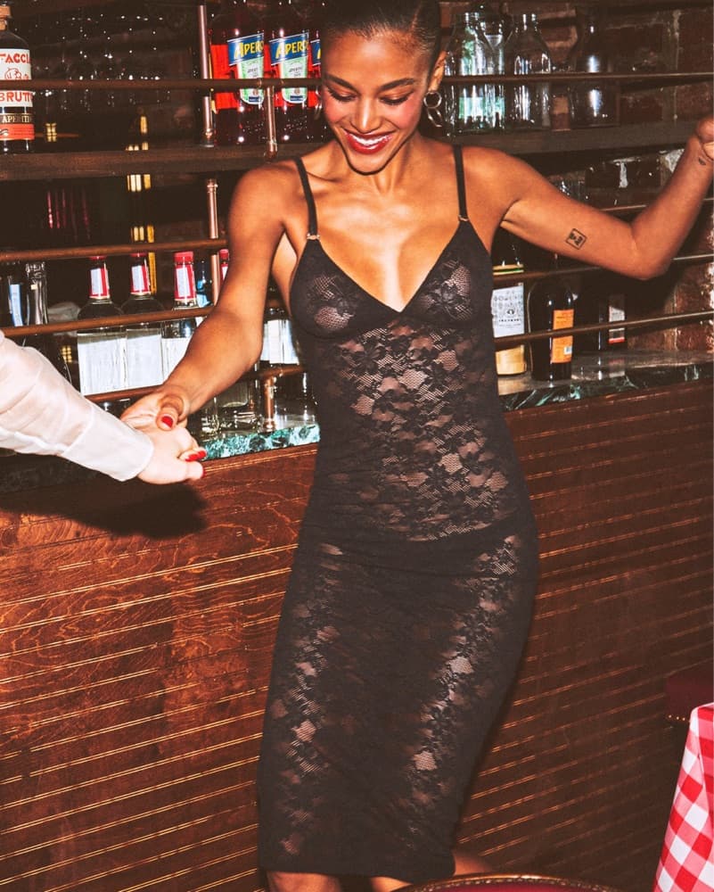 Fleur Du Mal Le Stretch Lace Slip Dress - Image 4