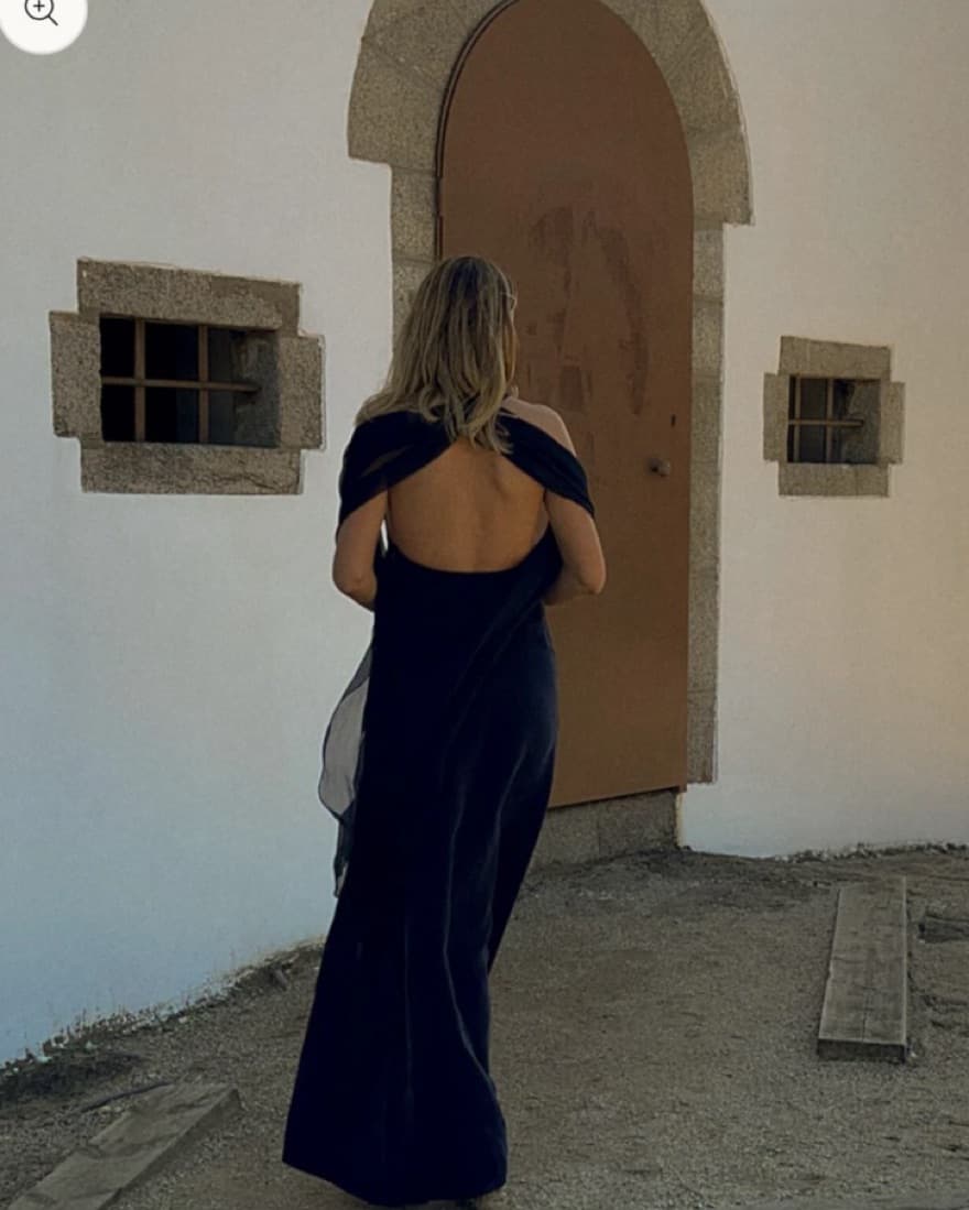 Cris Serra Custom Navy Blue Gala Dress - Image 2