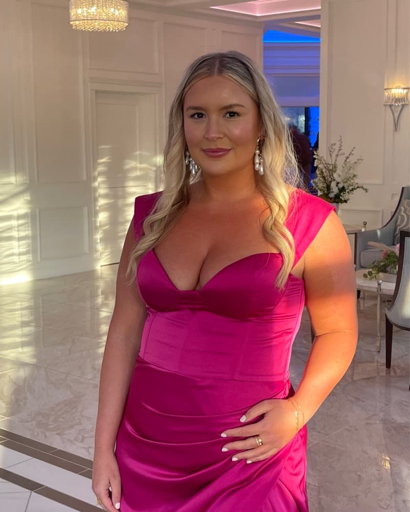 Miss Circle Fuschia Zayda Corset Gown   - Image 3