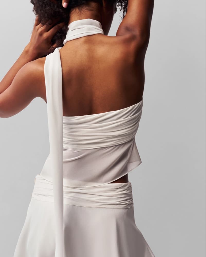 Guizio Chiffon Wrap Around Top - Image 2