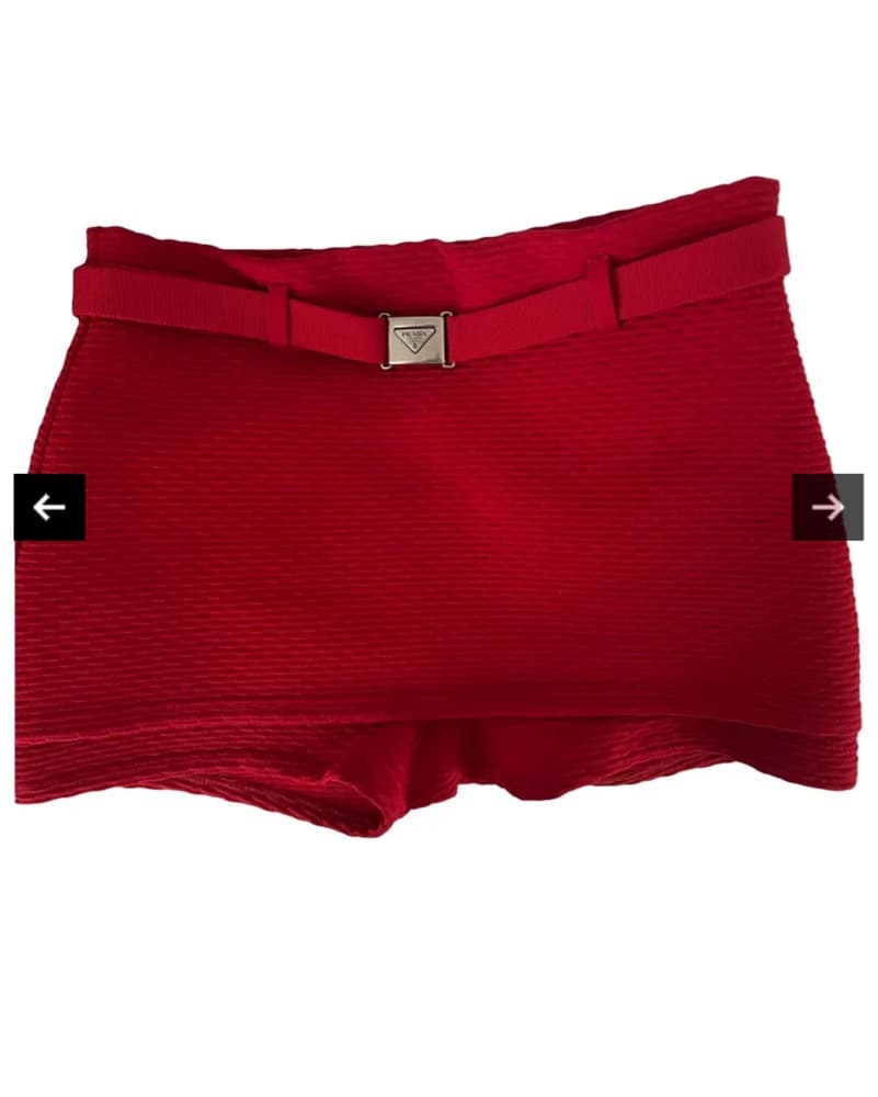 Prada Red 2022 Skort - Image 1