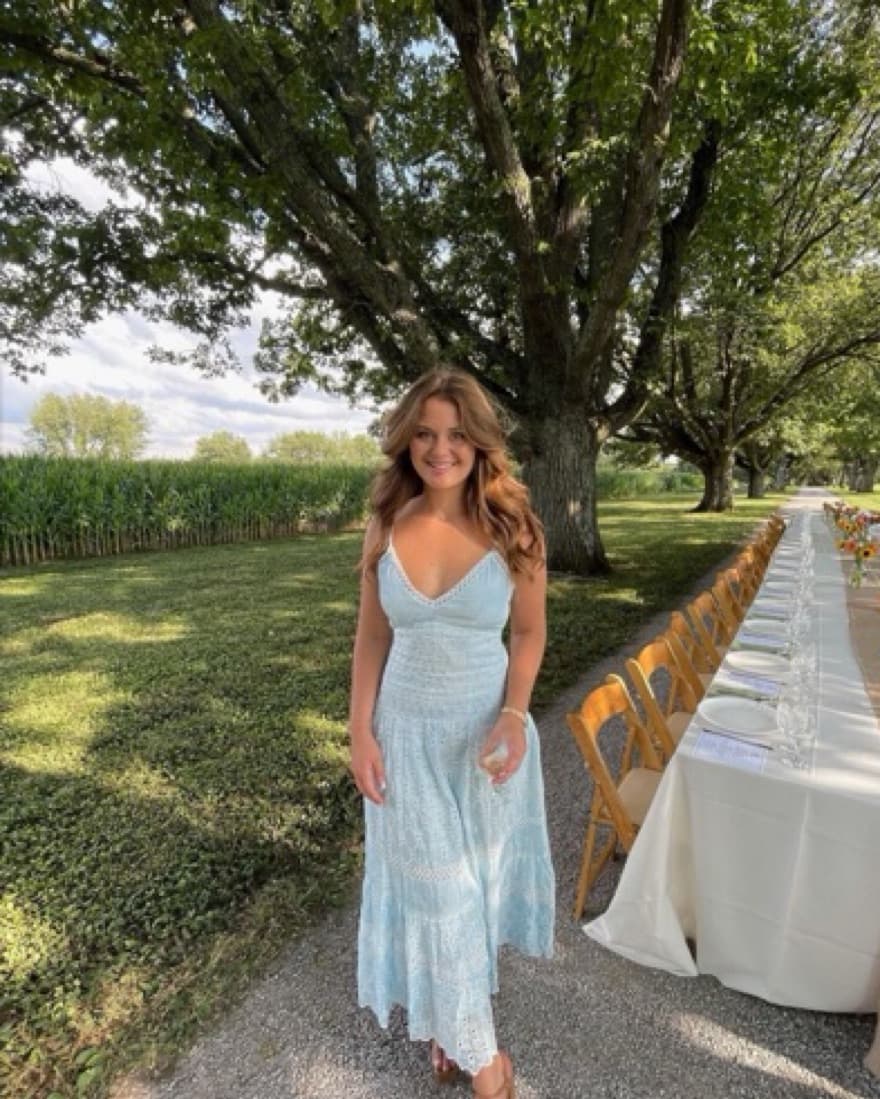 LSF Weston Light Blue Maxi Dress - Image 4