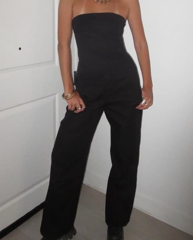 Black Cargo Jumpsuit - Image 5