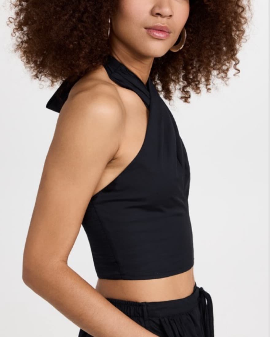 Staud Kai Top Cross Halter Black - Image 4