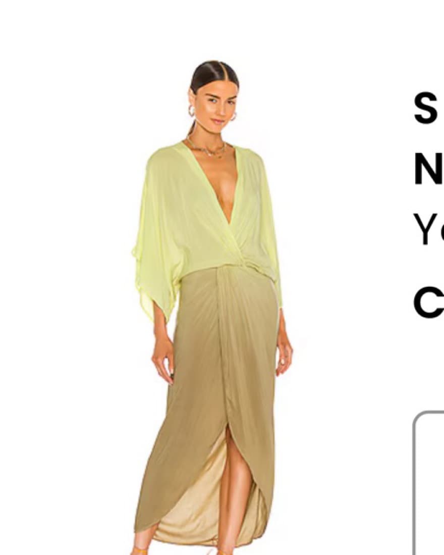 Revole Maxi Dress in Soft Neon Ombre - Image 1