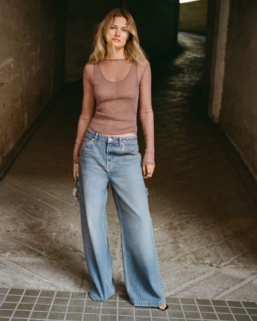 Metallic Mesh Top - Image 1