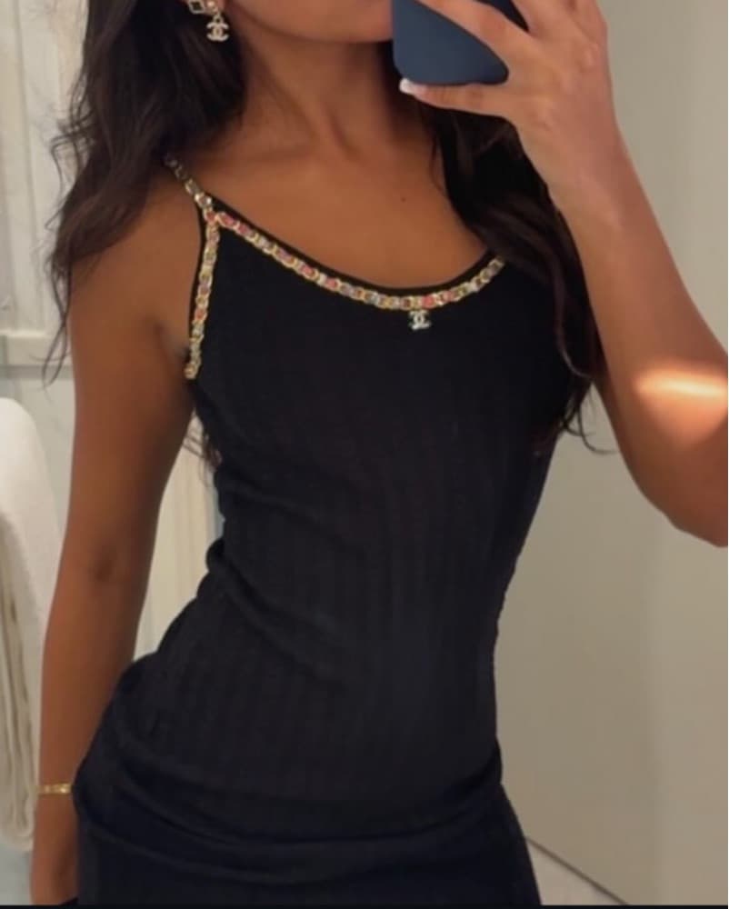 Chanel Black Mini Dress  - Image 1