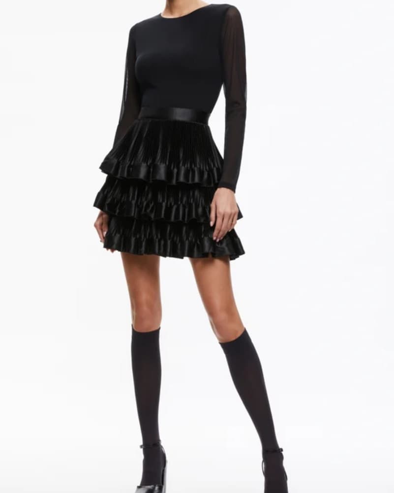 CHARA TIERED RUFFLE MINI DRESS  - Image 2