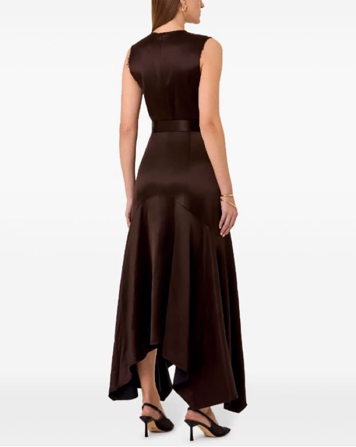 Nicholas Carla Belted Satin Dress - Image 3