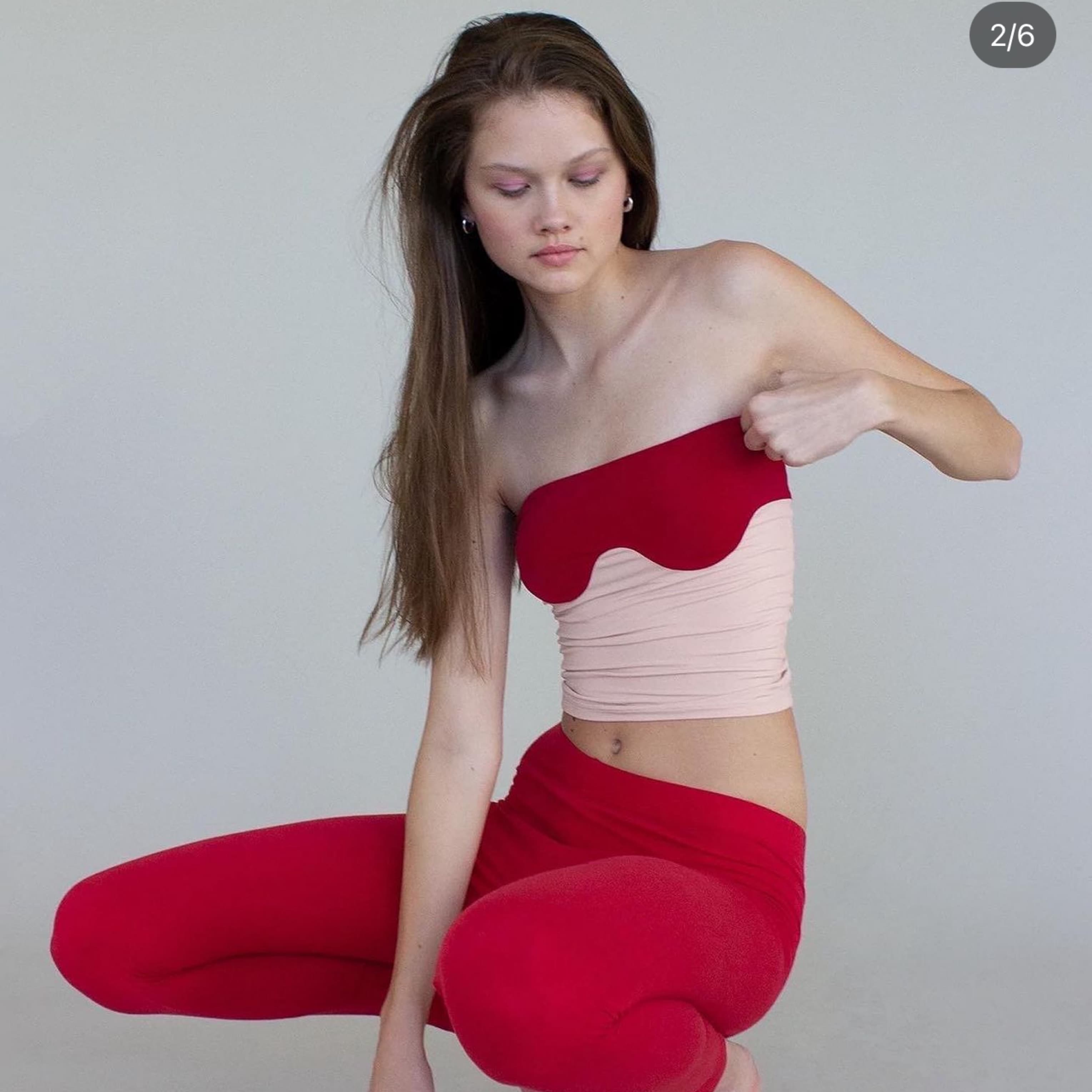 Orseund Iris Abstract Tube Top - Image 1