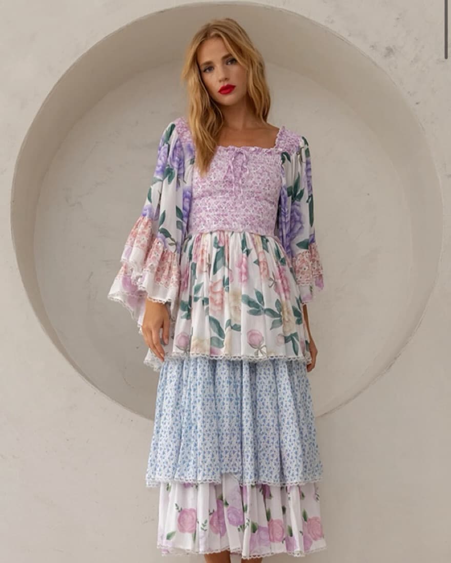 Fillyboo Cascading Flower-Centric Maxi  - Image 1