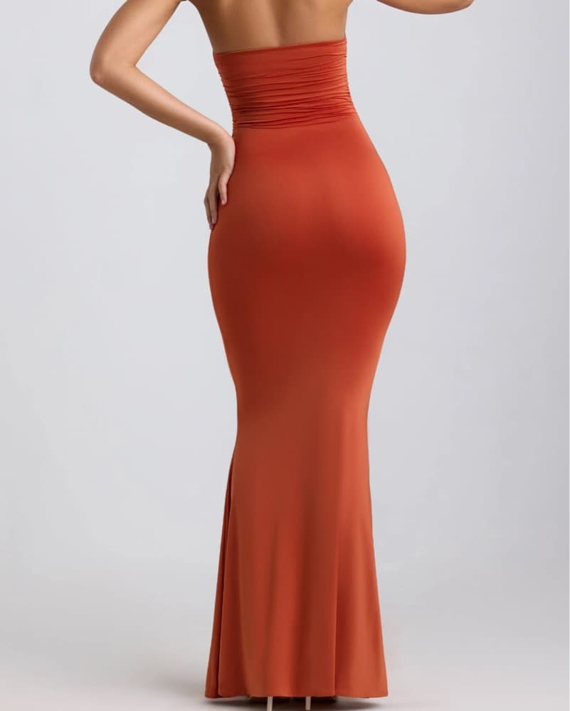 Orange Long Dress - Image 2