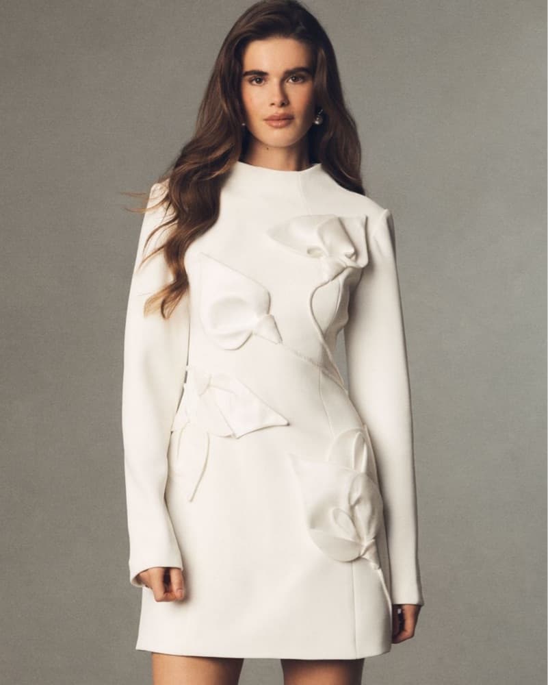 Acler Kadence Long-Sleeve Petal Applique - Image 1