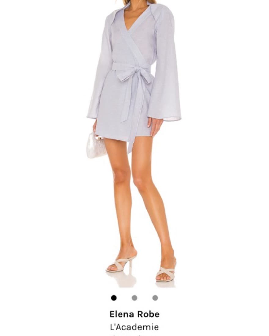L’Academie Linen Blue Dress  - Image 1