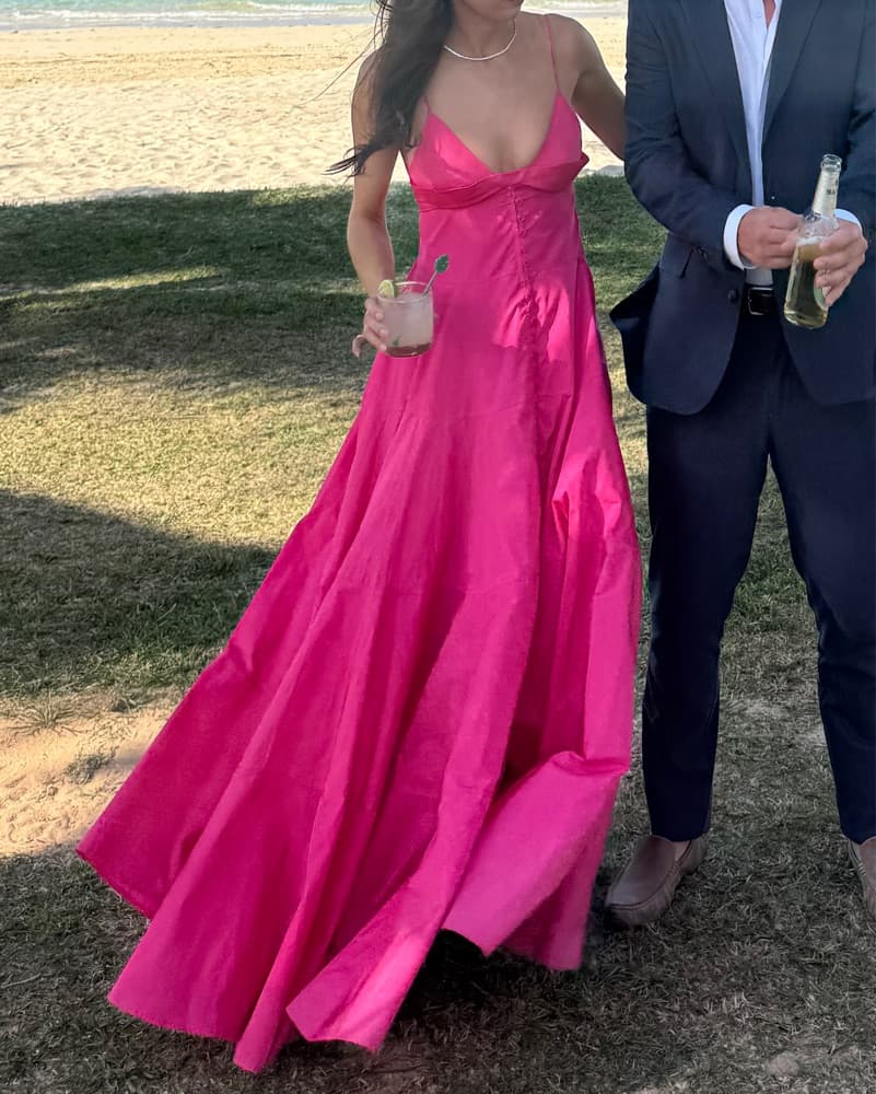 Jacquemus fuchsia La Tobe Manosque Gown - Image 1