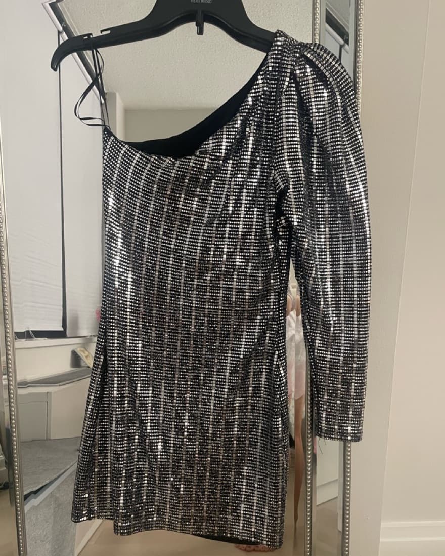 Olivacious Metallic Silver One Shoulder  - Image 1