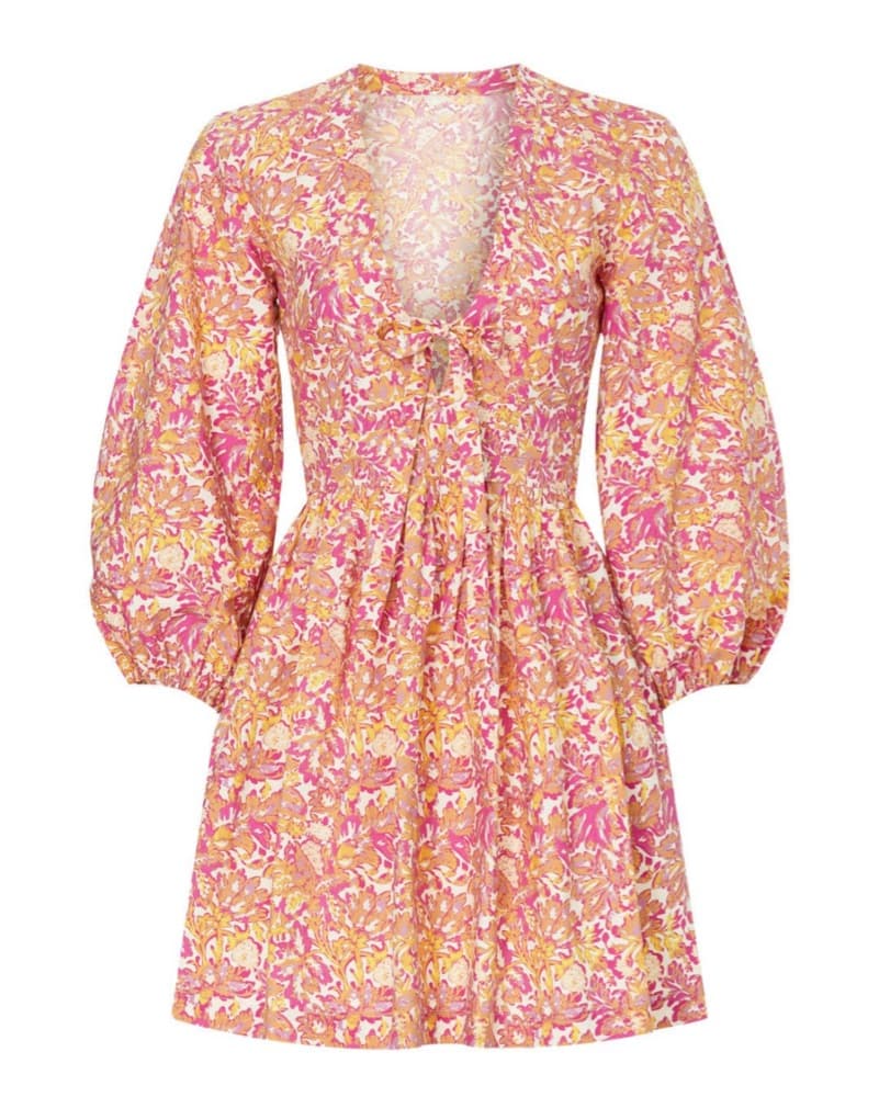 Vibrant Floral Mini Dress - Image 1