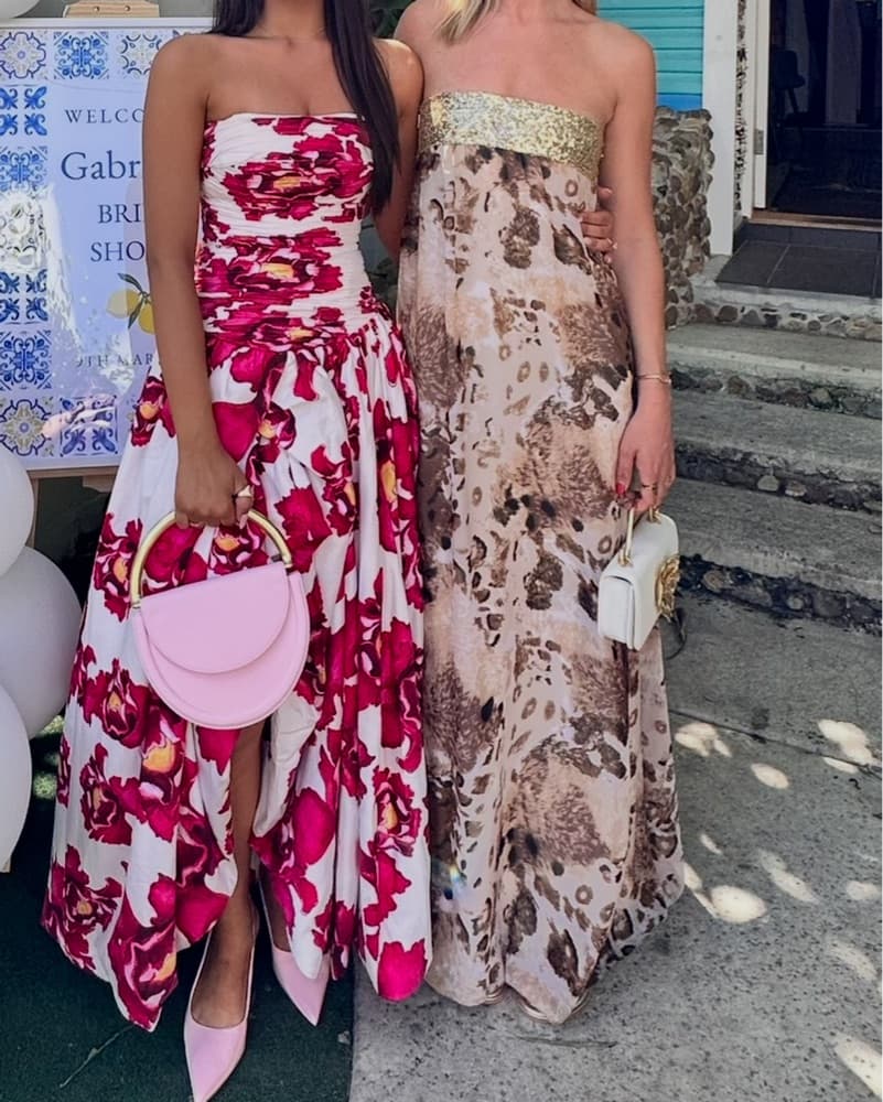 Gold And Leopard Print Gown - Image 2