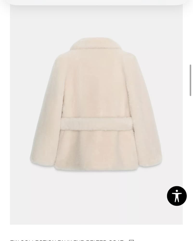 Faux Fur Belted Coat - Image 3