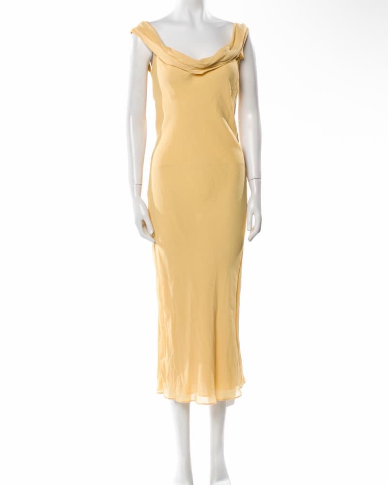 Butter yellow Reformation Dress  - Image 1