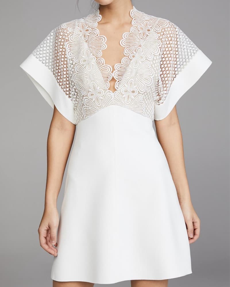 LOVER Camelia Bonded Mini Dress - Image 1