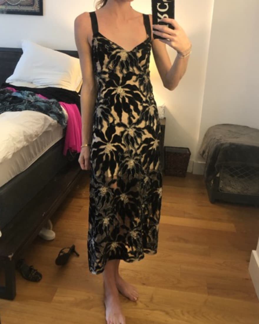 Beaufille Velvet Overlay Dress  - Image 1