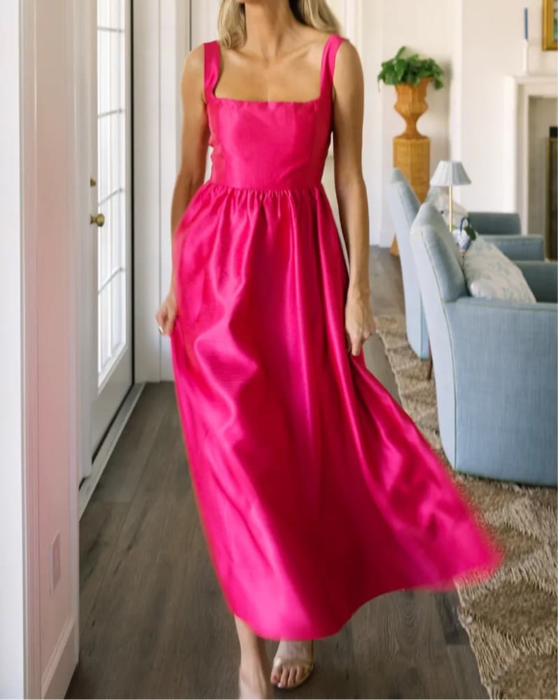 Tuckernuck Dupioni Esme Midi Dress - Image 1