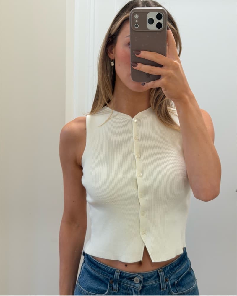 Aritzia Button Up Top - Image 5