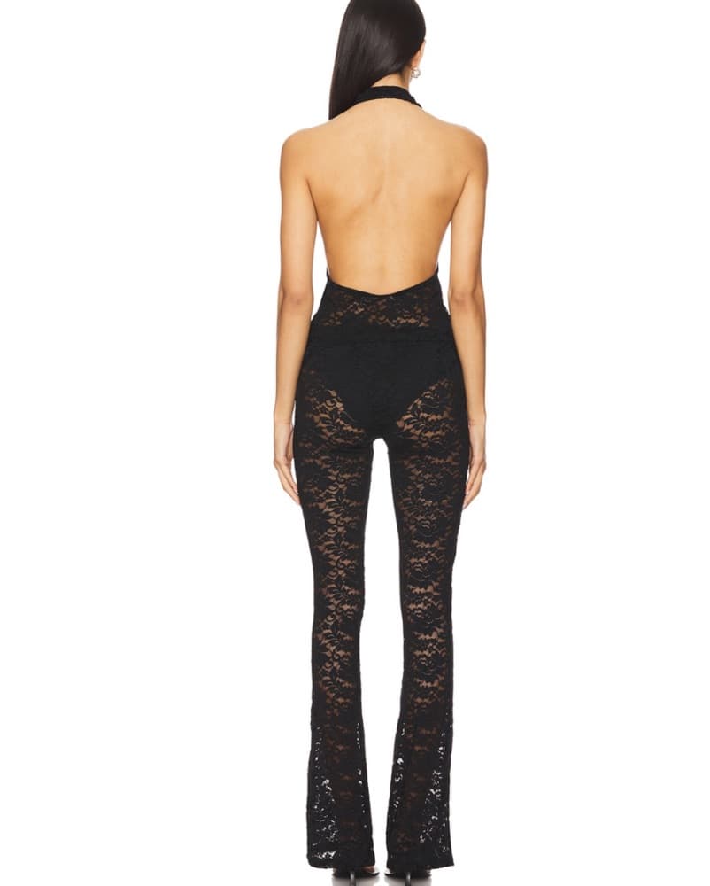 Tania Pant Set Superdown Black Lace - Image 3